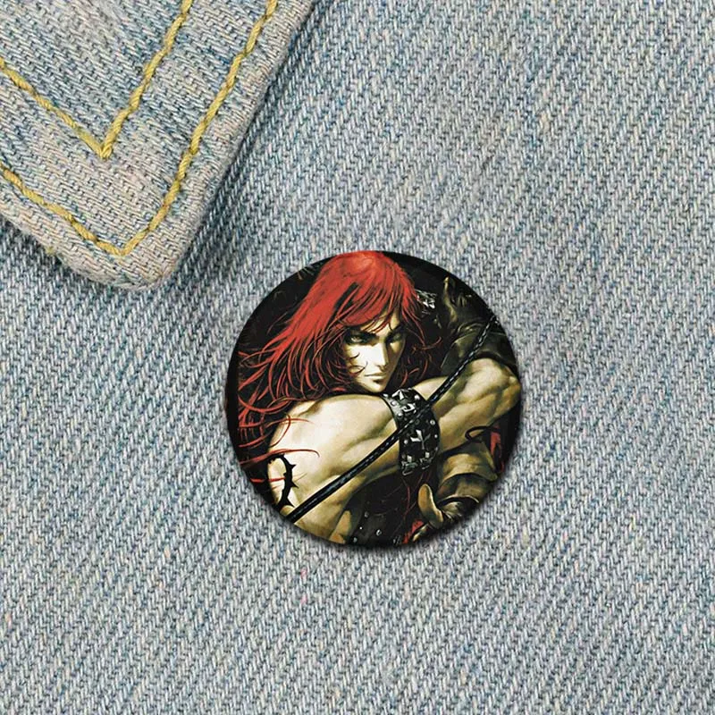 Castlevania Brooches for Women Anime Game Badge Bag Pendant Gift Cosplay Backpack Clothes Accessory Fans Collection Enamel Pins