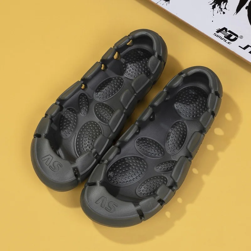 Hot-selling Couple Slippers Sports Sandals and Slippers for Summer Wear Fashion Without Vamp Skateboard Slippers Womens Shoes