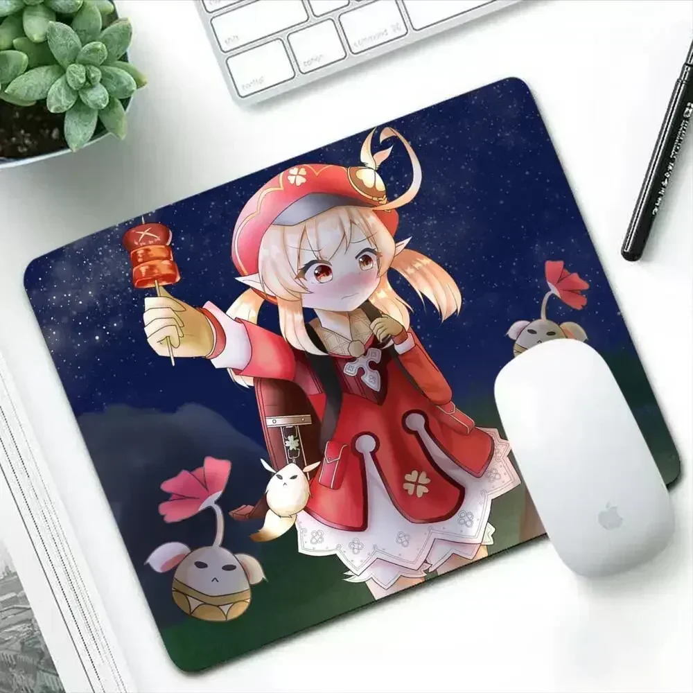 Klee Genshin Impact Pc Gamer tappetini per Mouse da gioco completi tappetino per Mouse tappetino per Mouse Anime Mausepad accessori per giocatori