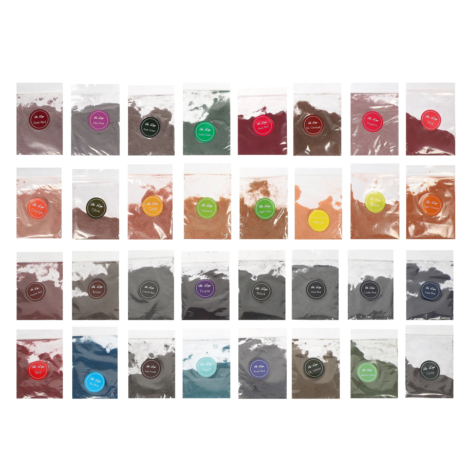 32pcs Tie Dye Powder Bulk Fabric Dye Power Diy Craft Kits For Kids Adults Clothing Accessories Sewing Supplies Handicraft Tools view 3