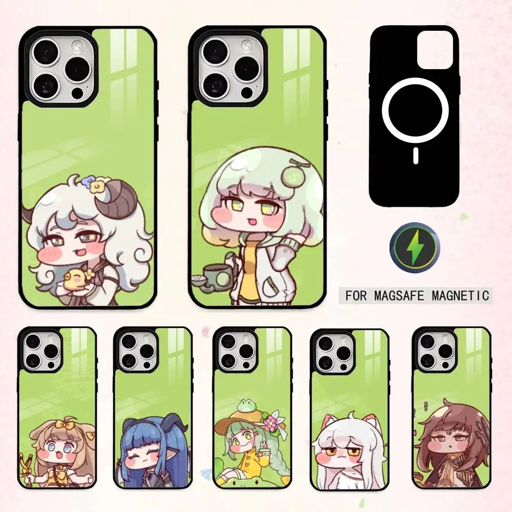 

card Game T-Trickcal Chibi Go Phone Case For iPhone17,16,15,14,13,12,11 Plus,Pro Max Magnetic For Magsafe Wireless Charging