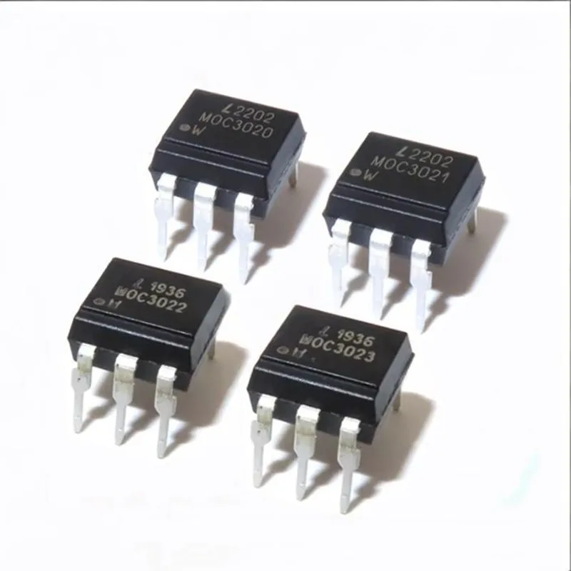 5 PCS MOC3020, MOC3021, MOC3022, MOC3023, MOC3052, MOC3063  Straight-through DIP6 optocouplers  Quality guaranteed  Brand new