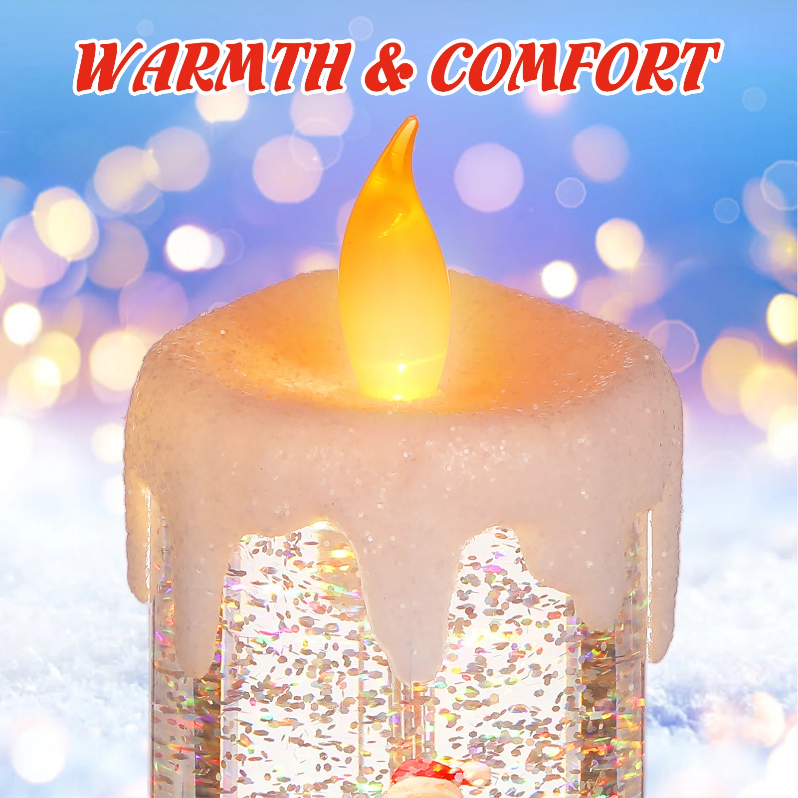 Christmas LED Lamp Decorative Simulation Light Night Lamp Romantic Tabletop Night Light Home Decoration