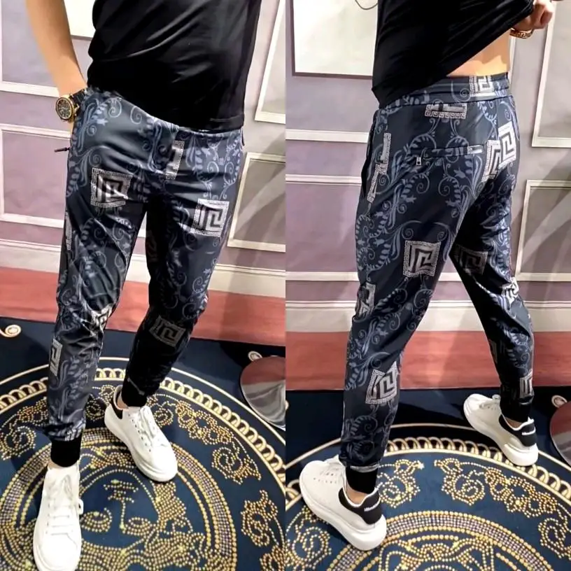 

Stylish Men's Sport Pants Quick Dry Thin Casual Trousers Fashionable Long Pants Korean Style Sweatpants Trendy Leisure Trousers