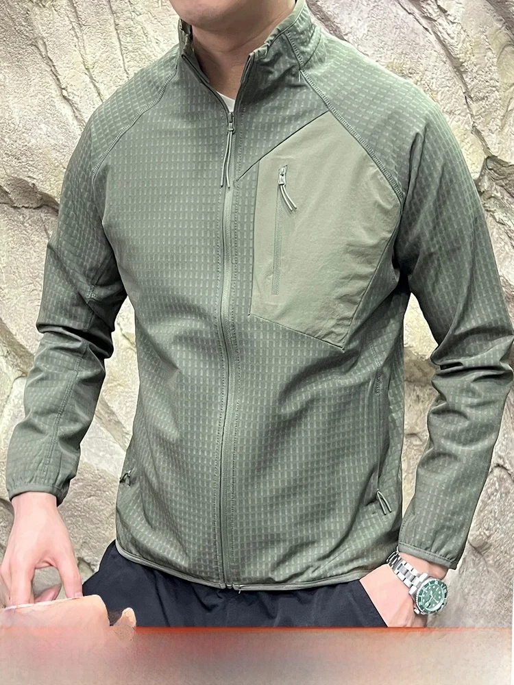 

Мужская уличная куртка Qui Dry, водонепроницаемая основа для полотенец, трикотажная подставка на подкладке, подходит для осени 202, моя