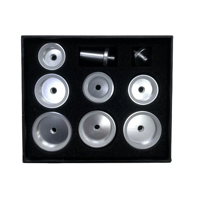 9 pcs/set Strong Aluminum Alloy 26mm~44mm Watch Bezel Dies Set For RolexWatch and TudorWatches Crystal Case press