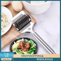 Manual Noodle Cutter Stainless Steel Roller Noodle Maker Fast Food Noodles Dough Rolling Machine Pasta Tools Gadgets For Kitchen