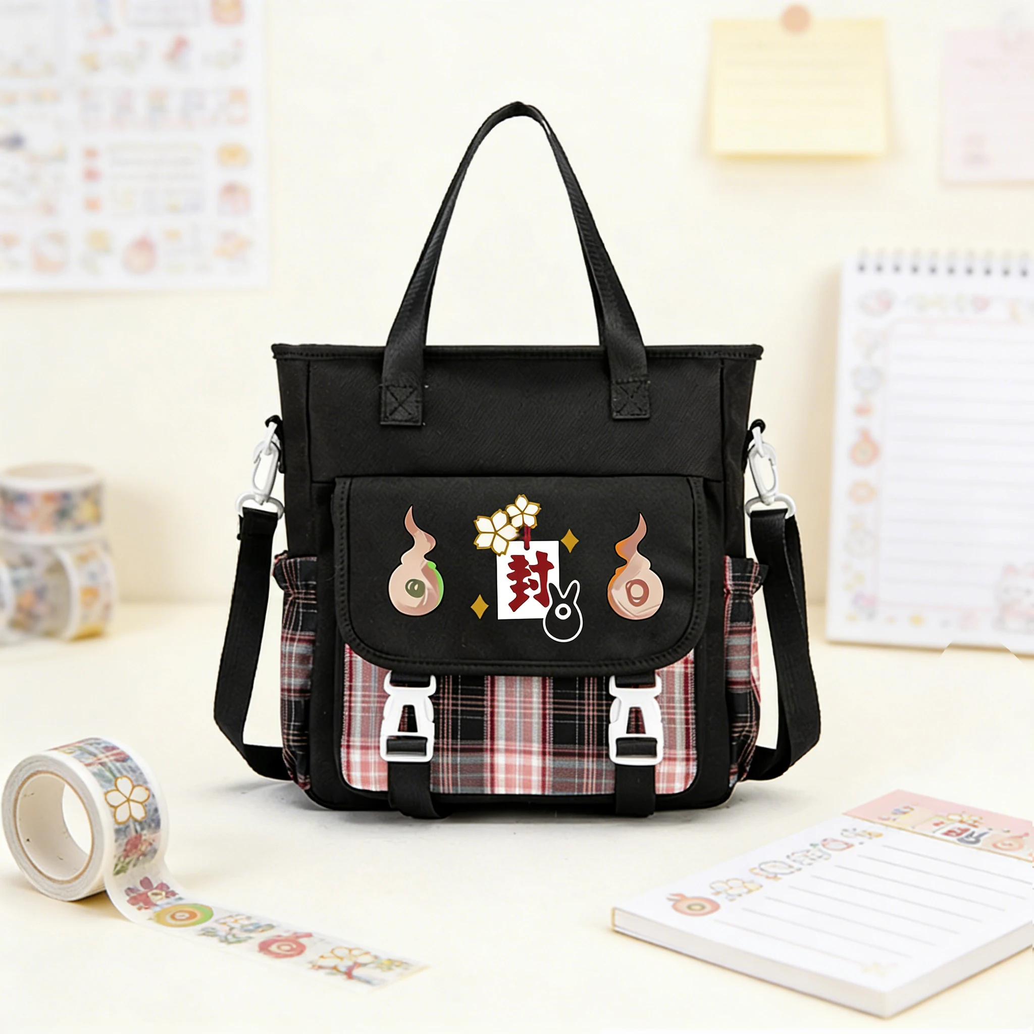 

Anime Toilet-bound Hanako-kun Shoulder Bags Oxford Crossbody Bag Students Schoolbag Travel Daypack Women Cartoon Messenger Bag