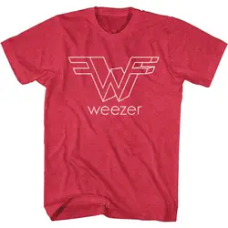 Weezer Men's Whata Weezer T-shirt Large Cherry Heather