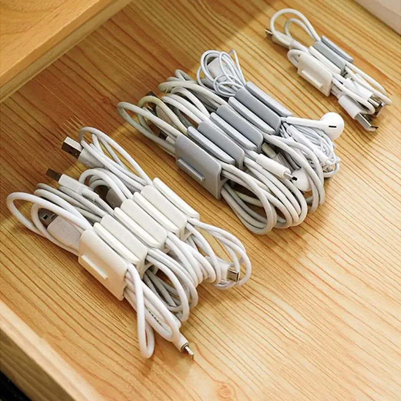 Cord Organizer 2pcs Small Organizer Clip For Earphone Cable Outdoor Cable Winder For Efficient Electronics Organization For