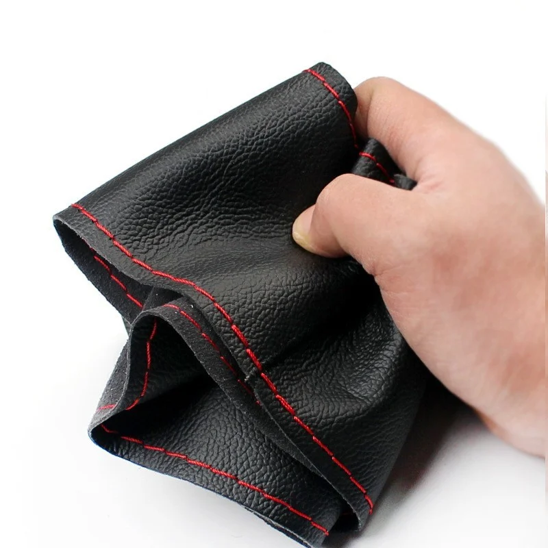 1PC DIY Soft Fiber Leather Steering Wheel Covers Universal Braid Car Steering-Wheel With Needles and Thread Interior Accessories
