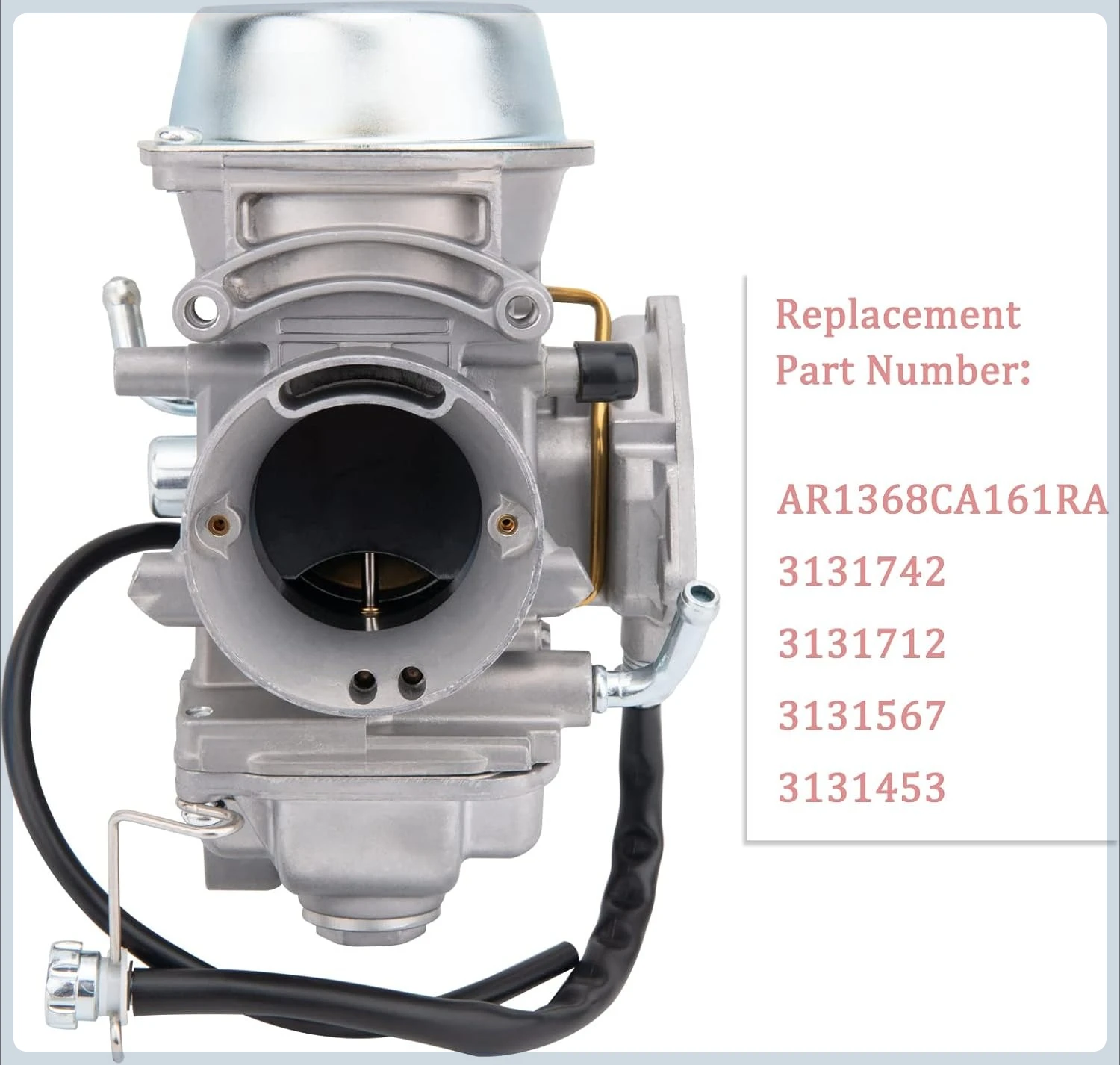 500 Carburetor Compatible with Polaris Sportsman 500 4X4 HO 2001-2005 & 2010-2012, Scrambler 500 4x4 1997-2009, Trail Boss 325