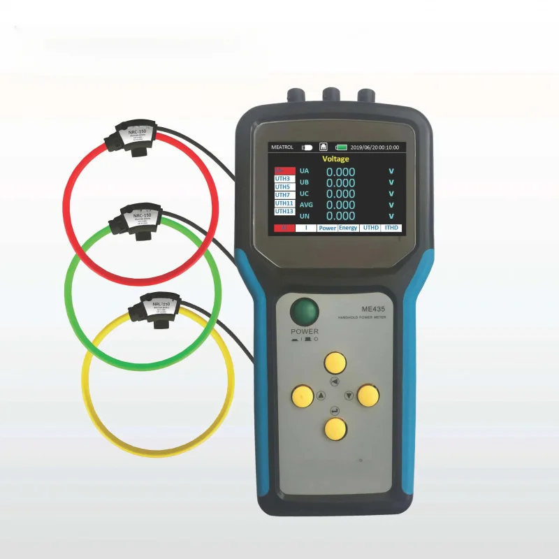 Power Quality Analyser MEATROL ME435 Electric Energy Three Phase Watt Meter