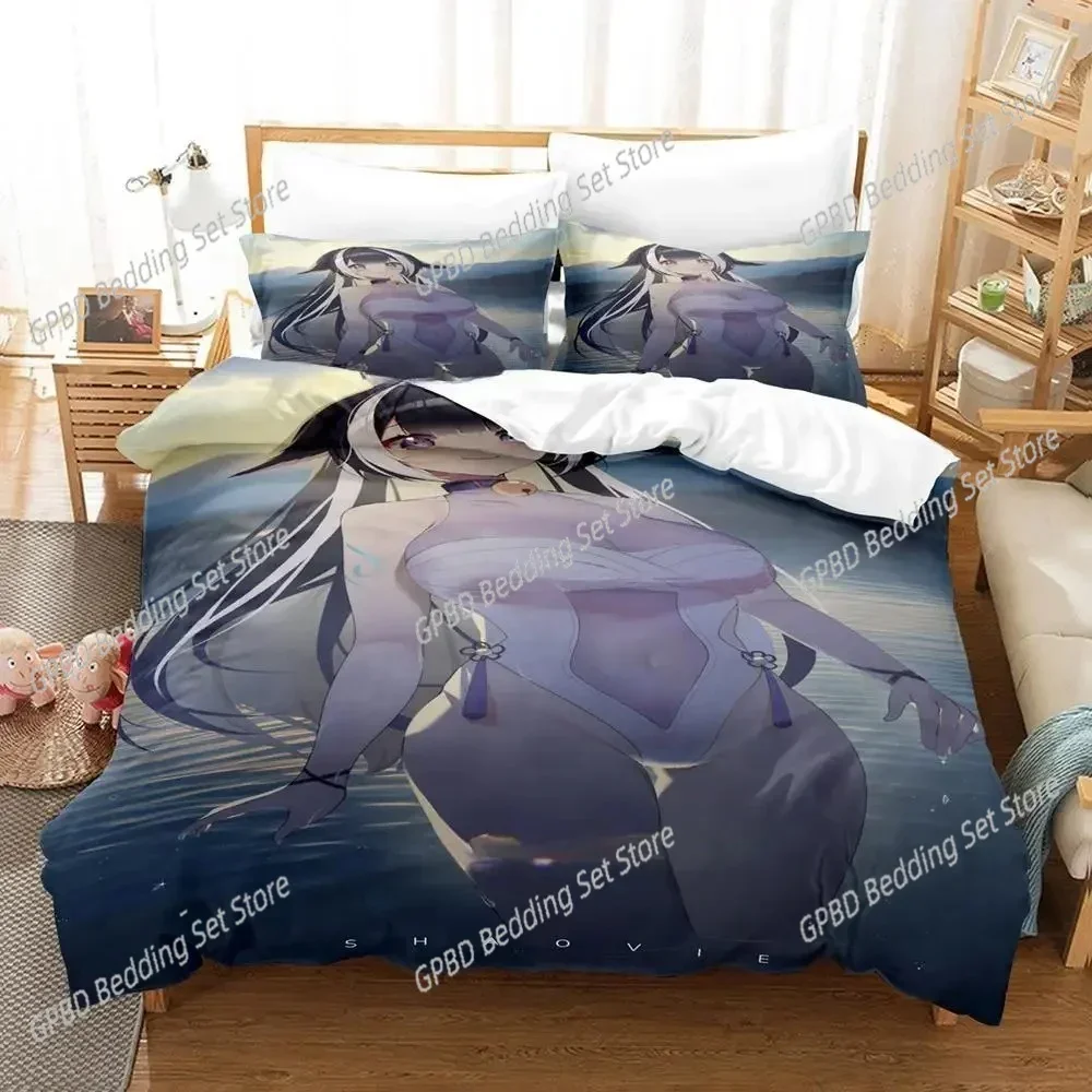 

Anime Kawaii Girls Shylily Bedding Set 3D Printed Suitable for Bedroom Duvet Cover Set With Pillowcases Kids Home Textile