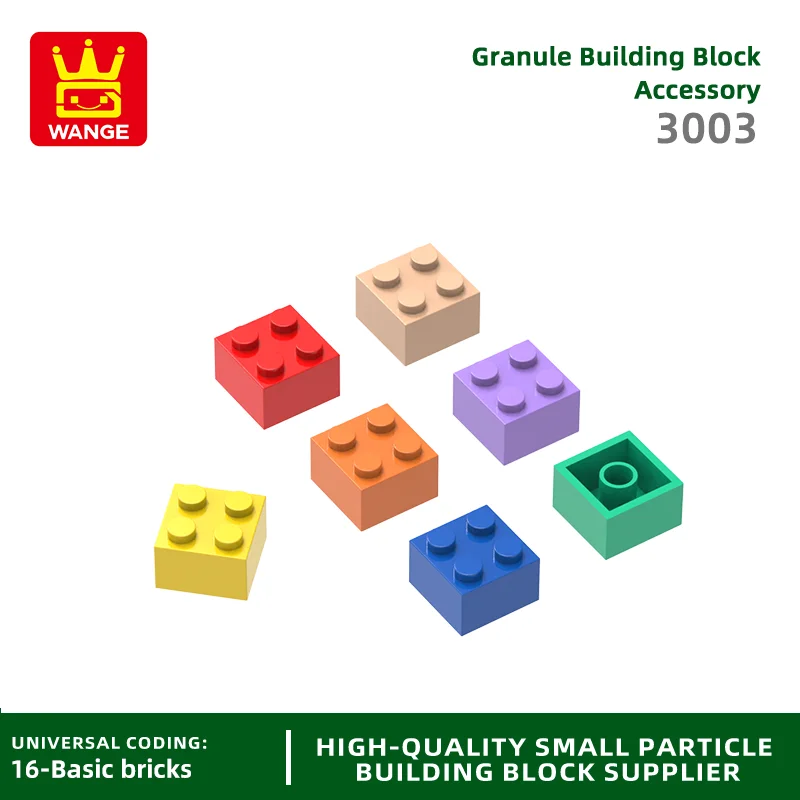 

20Pcs/lot 2x2 High 4-Hole Building Block Moc Color Loose Parts Compatible with 3003 Brick DIY Children's Toy Assembly Gift Box