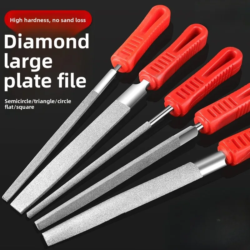 Diamond Hand File / Rough Jade Skin Removing File / Jade Ceramic Glass Grinding Tool / Manual Polishing Deburring File