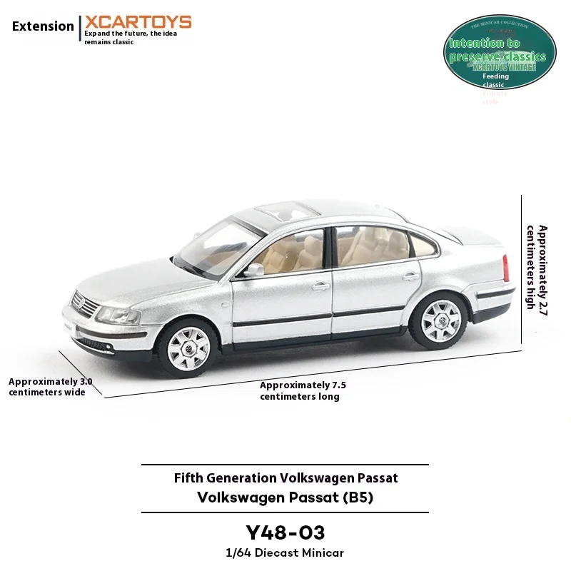 

Tuoyi Full Scale Simulation 1/64 Alloy Simulation Volkswagen Sedan Collection Ornament, Fifth Generation Passat Car Model Gifts