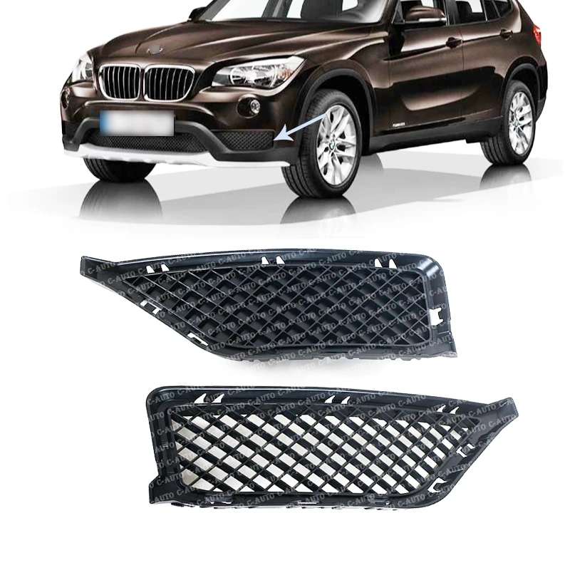 

Car Front Bumper Lower Bottom Grille For BMW X1 E84 2013 2014 2015 51117303756 51117303757 car-styling fog light cover shade