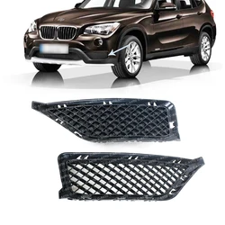 Car Front Bumper Lower Bottom Grille For BMW X1 E84 2013 2014 2015 51117303756 51117303757 car-styling fog light cover shade
