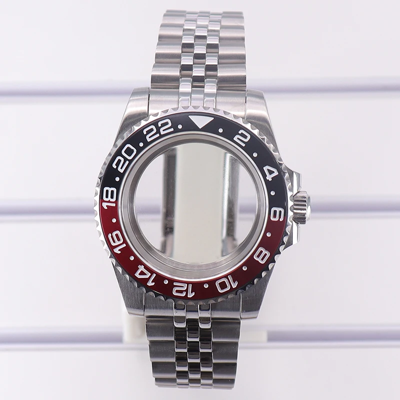 

40mm NH35 Watch Case Sapphire Glass 200m Waterproof Accessories for Nh35 Nh36 Nh34 Eta2824 Miyota8215 Jubilee Strap Slide Buckle