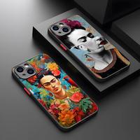 Fashion F-Frida K-KahlosS Phone Case Matte Transparent For Iphone 16 15 Max 14 13 Mini 12 Pro 7 8 11 XR Xs X Plus Back Cover
