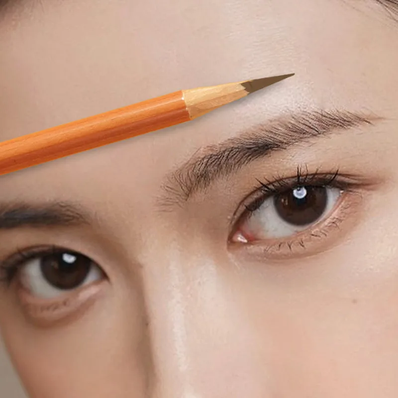 Eyebrow Pen Hard Microblading Brow Definer Enhancers Pencil Waterproof Easy To Apply Makeup Natural Henna Brows Tattoo Tint