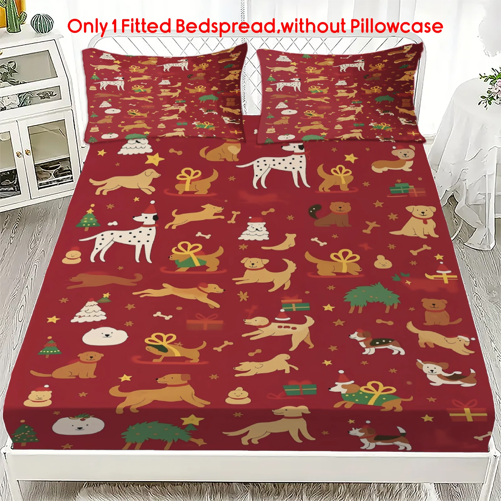 Fitted Bed Sheets Deep Pocket - 1 sztuka – świąteczna nakładka na