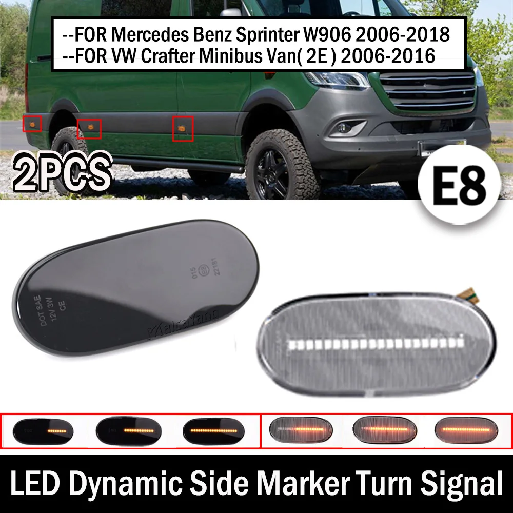 Para Mercedes Benz Sprinter W906 para VW Crafter 2E 2F lámpara de liquidación LED posición Canbus luz de ciudad marcadores laterales señales de giro