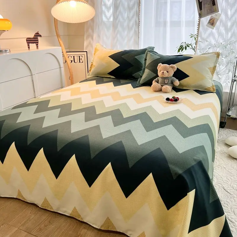 학생 기숙사용 풍부한 색상의 아름답고 사랑스러운 침대 시트 패턴 싱글 침대 시트 더블 침대 간단한 침구
