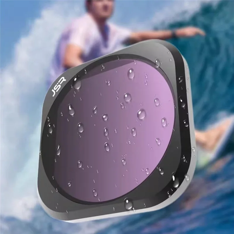 ABFM-JSR JUNESTCR Подходит для фильтра экшн-камеры Защита УФ-объектива Поляризованная защита ND Быстрая установка и удаление