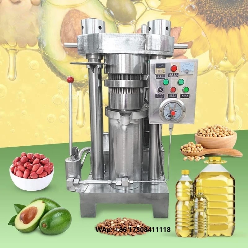 Hydraulic Cold Press Sesame Seed Coconut Olive Avocado Oil Process Pressing Extraction Machine