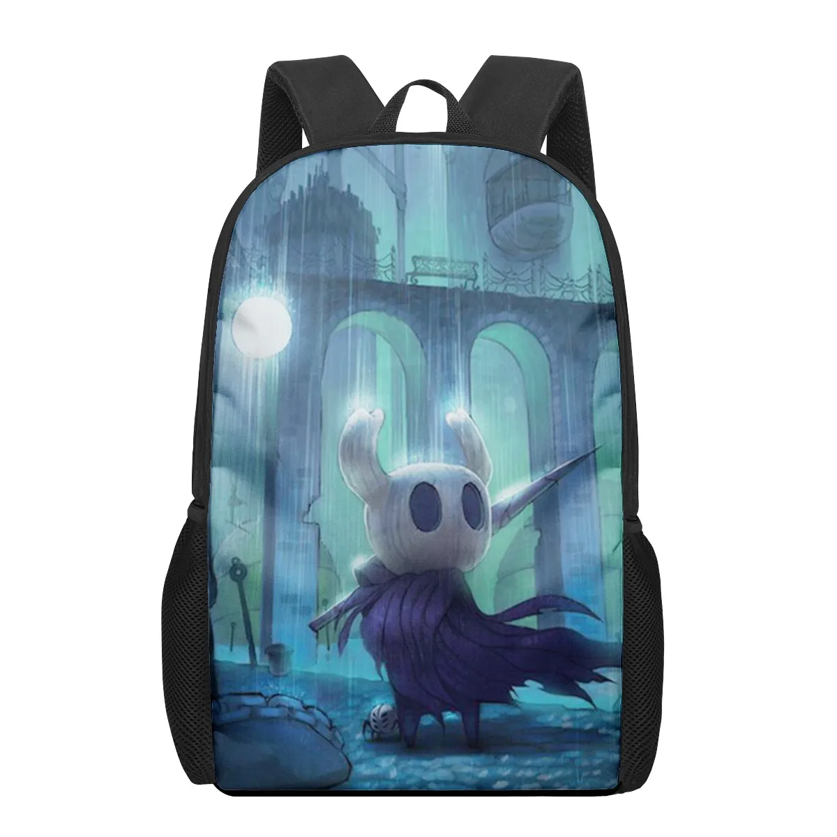Hollow Knight 3D Pattern School Bag for Children Girls Boys Casual Book Bags Kids Backpack Boys Girls Large Capacity Backpack