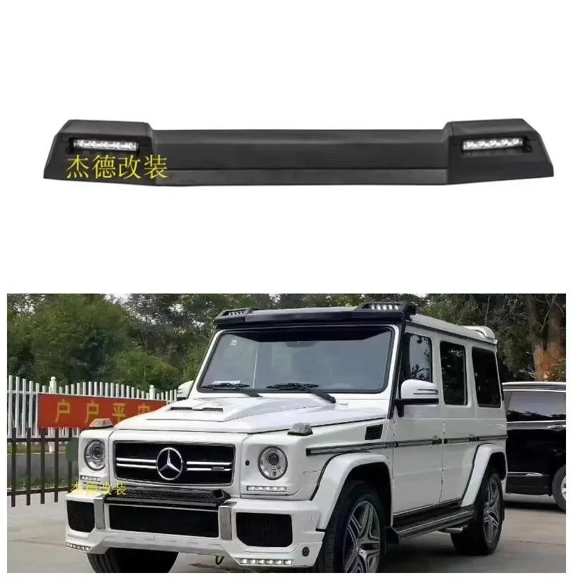 For Benz Big G Class W463 W464 G500 G550 G350 G63 Real Carbon Fiber Wing spoiler Roof Top Overhead Light Spotlights Full Body Ki