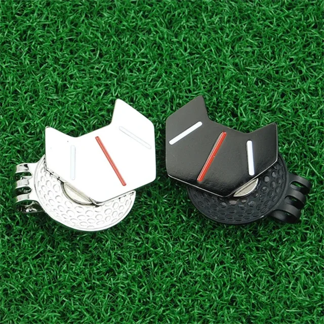 1Pc magnetyczny piłki golfowe zestaw markerów z malowany Metal spinka do kapelusza huśtawka zewnętrzna akcesoria treningowe prezenty dla golfisty 30x23,7mm