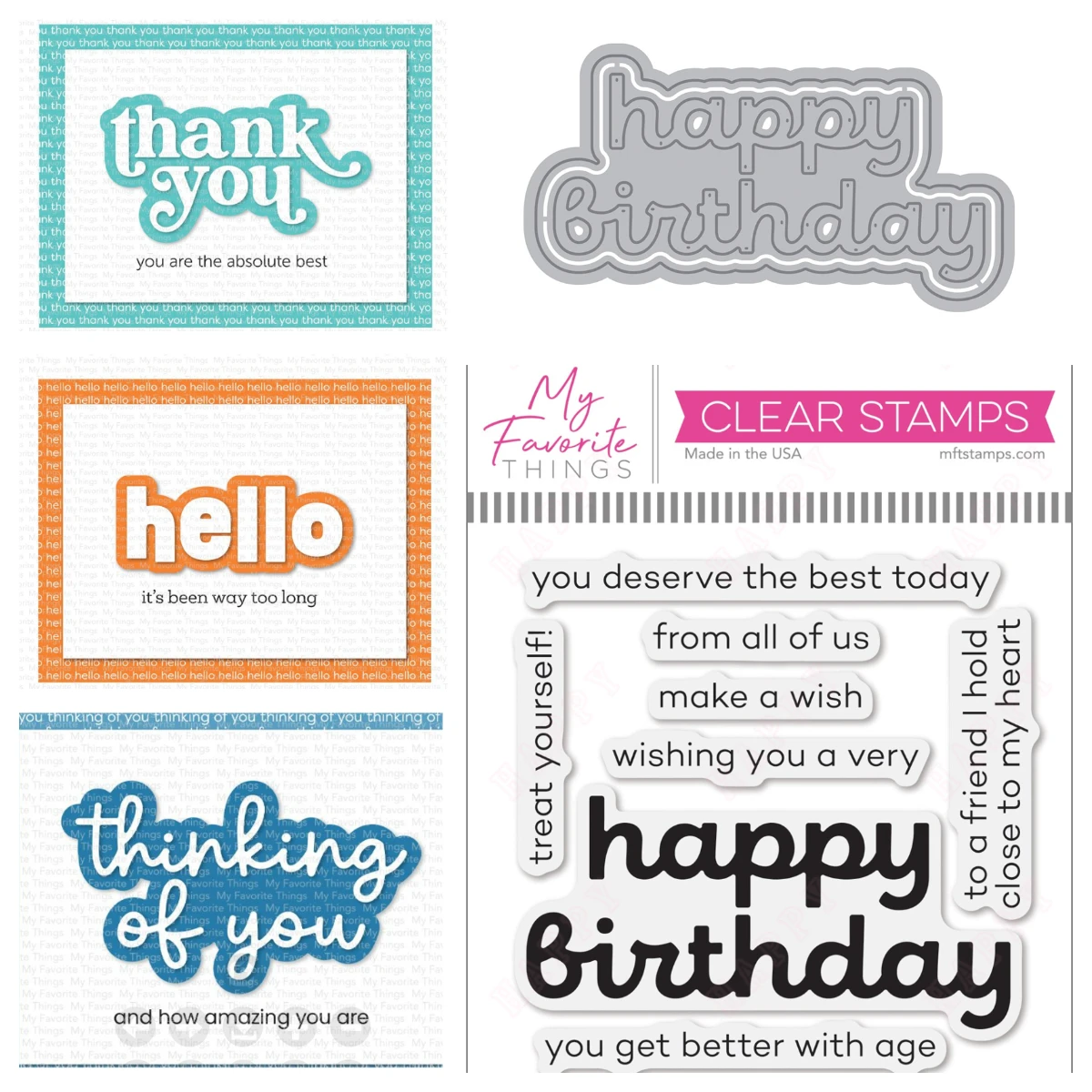 

Hello and Thank You Metal Cutting Dies for DIY Birthday Sentiment Stamp Craft Making Greeting Card Scrapbook Decoration 2025 New