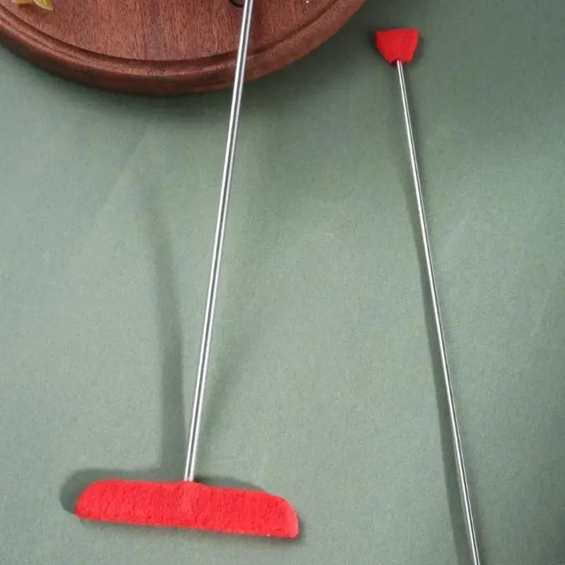 Piano Head Cleaning Tool with Extension Rod and Fiber Cloth Piano Soundboard Cleaning Tool Piano Cleaner and Polish Kits 