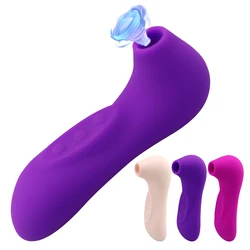 Powerful Suction Cup Clitoral Sucking Vibrator for Women Female Clitoral Nipple Oral Vacuum Stimulator Massager Adult Products