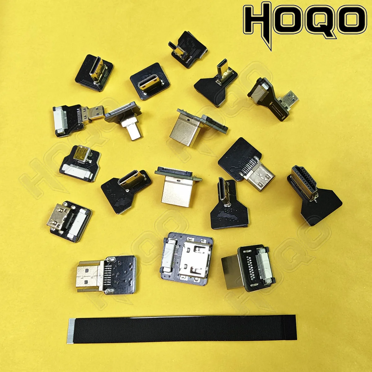 HDMI Connector Ribbon FPV Flexible Flat Cable Raspberry Pi 4 Micro To Mini HDTV Female 90 Degree FFC 20pin