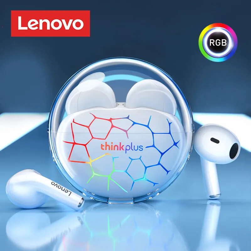 Original Lenovo LP80 Pro TWS Bluetooth 5.3 Headset RGB Sports HIFI Dual Noise Reduction Wireless Low Latency Gaming Earphone