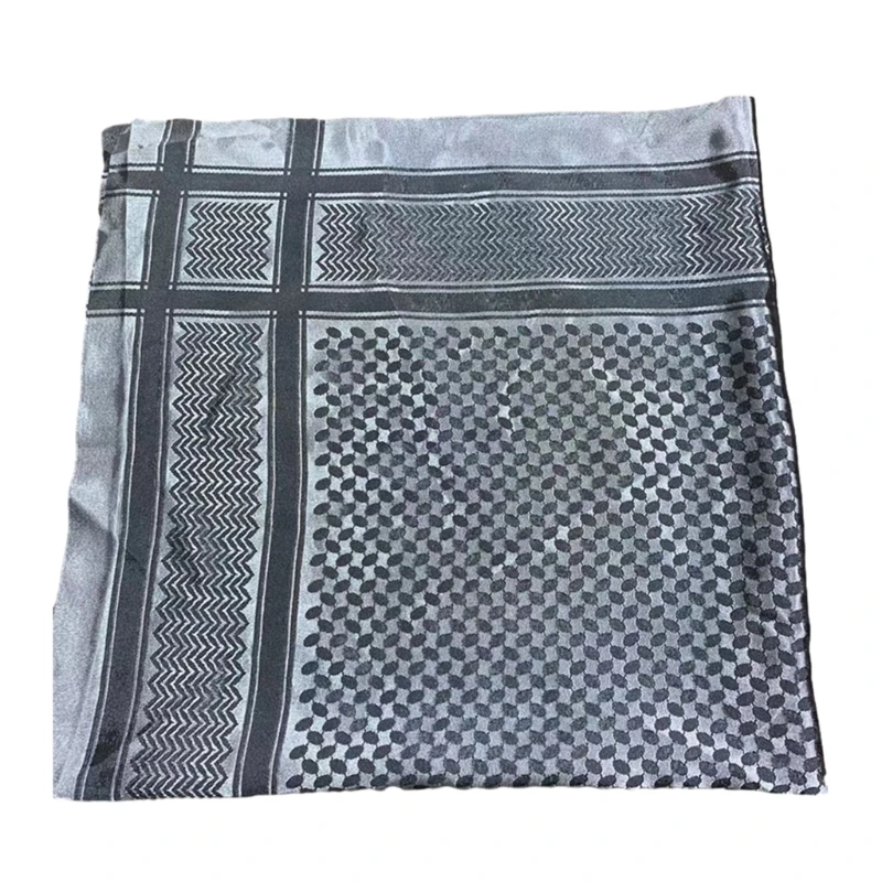 Sciarpa quadrata araba Keffiyeh Shemagh Sciarpe del deserto con scaldacollo leggero