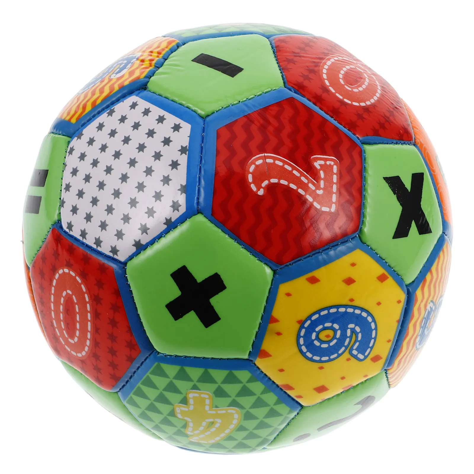 

Stitched Inflatable Soccer Ball for Toddlers Kids Colorful Numbers Patterns Early Math Learning Cognitive Development Indoor