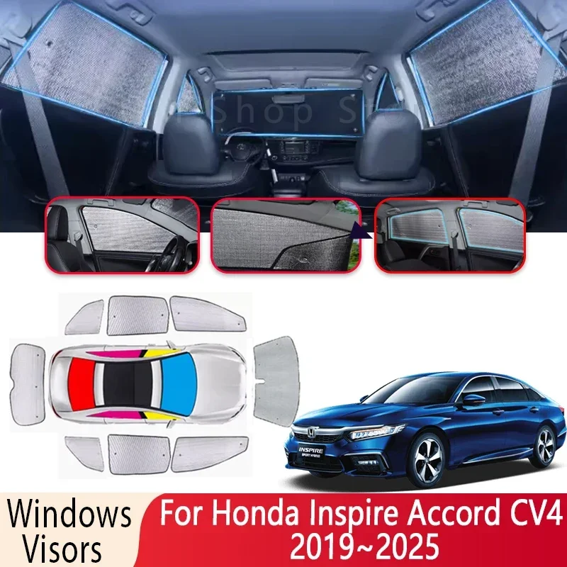 Sun Shade For Honda Inspire Accord CV4 2019~2025 Auto Heat Insulation Sun Protection Sunshade Windshield Visor Car Accessories