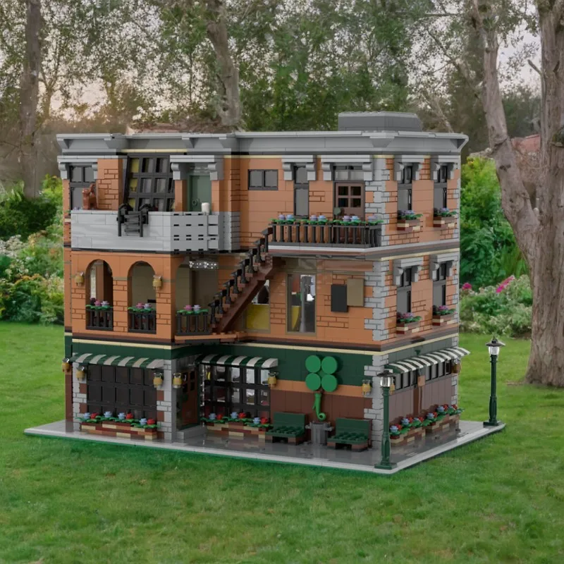 

MOC-96543 Изготовленная на заказ креативная модель здания, объединяющая друзья и как я встретил вашу сцены матери, 4282 шт.
