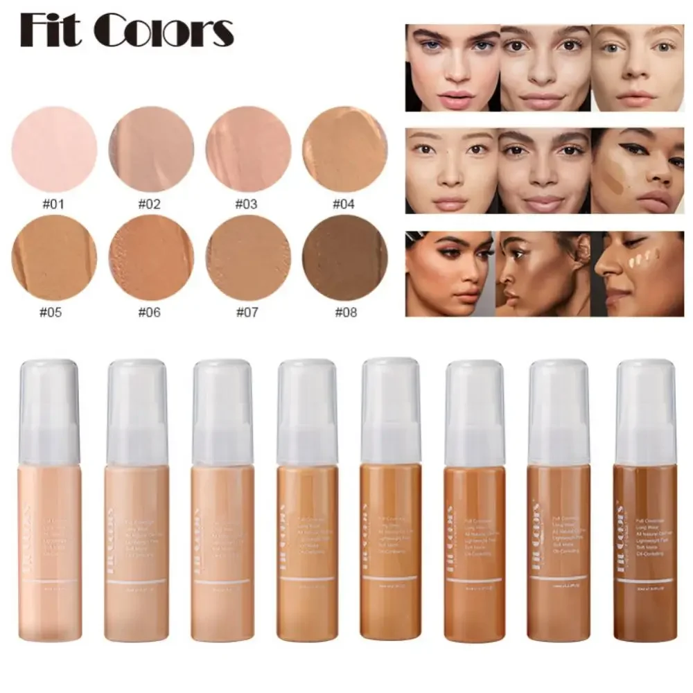 

Heallor 8 Colors Liquid Foundation BB Creams Natural Matte Oil Control Concealer Waterproof Lasting Face Base Make Up Cosmetics