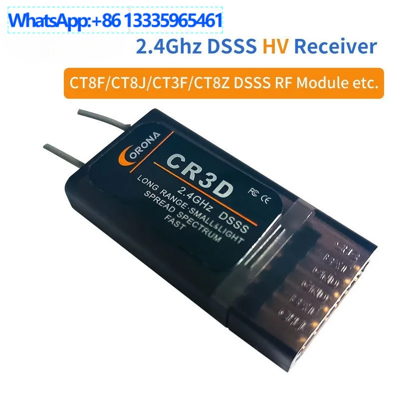 couronne-de-soleil-corona-24ghz-telecommande-recepteur-a-aile-fixe-modele-cr3d-moteur-d'avion-ct8f-ct8z