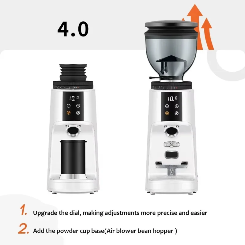 4.0 Version 220V Electric Coffee Grinder Fully Automatic Quantitative Coffee Beans Grinding Machine For Home Use