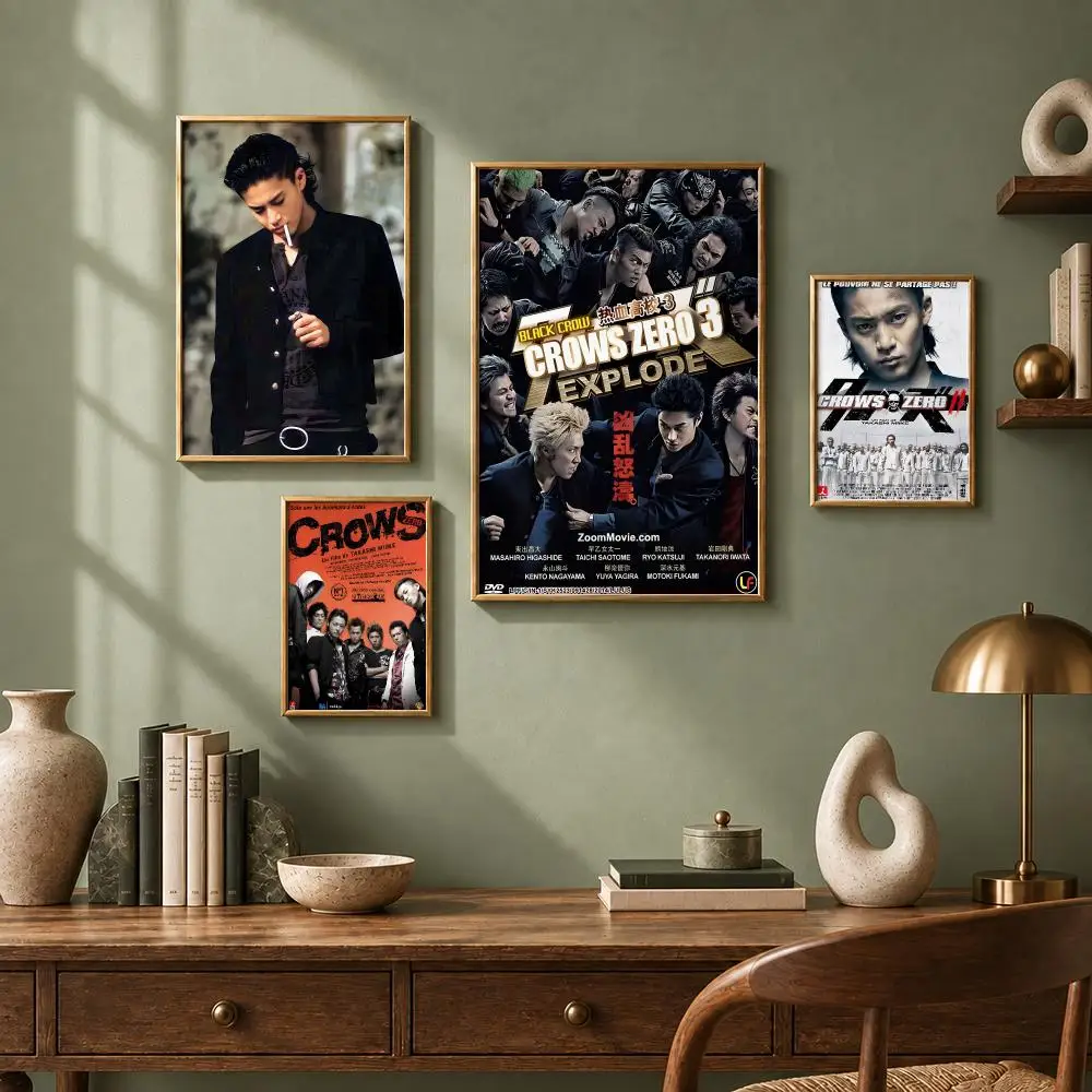 Iconic Movie Crows Zero Poster HD Self-Adhesive No Residue After Removal Ideal for All Kinds of Wall Decor