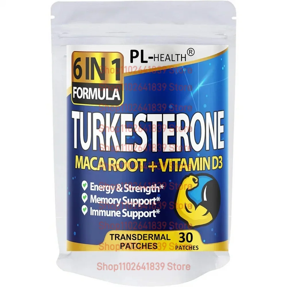 Turkesterone Transdermal Patches Boost Energy Stamina -30 Patches One Month Supply