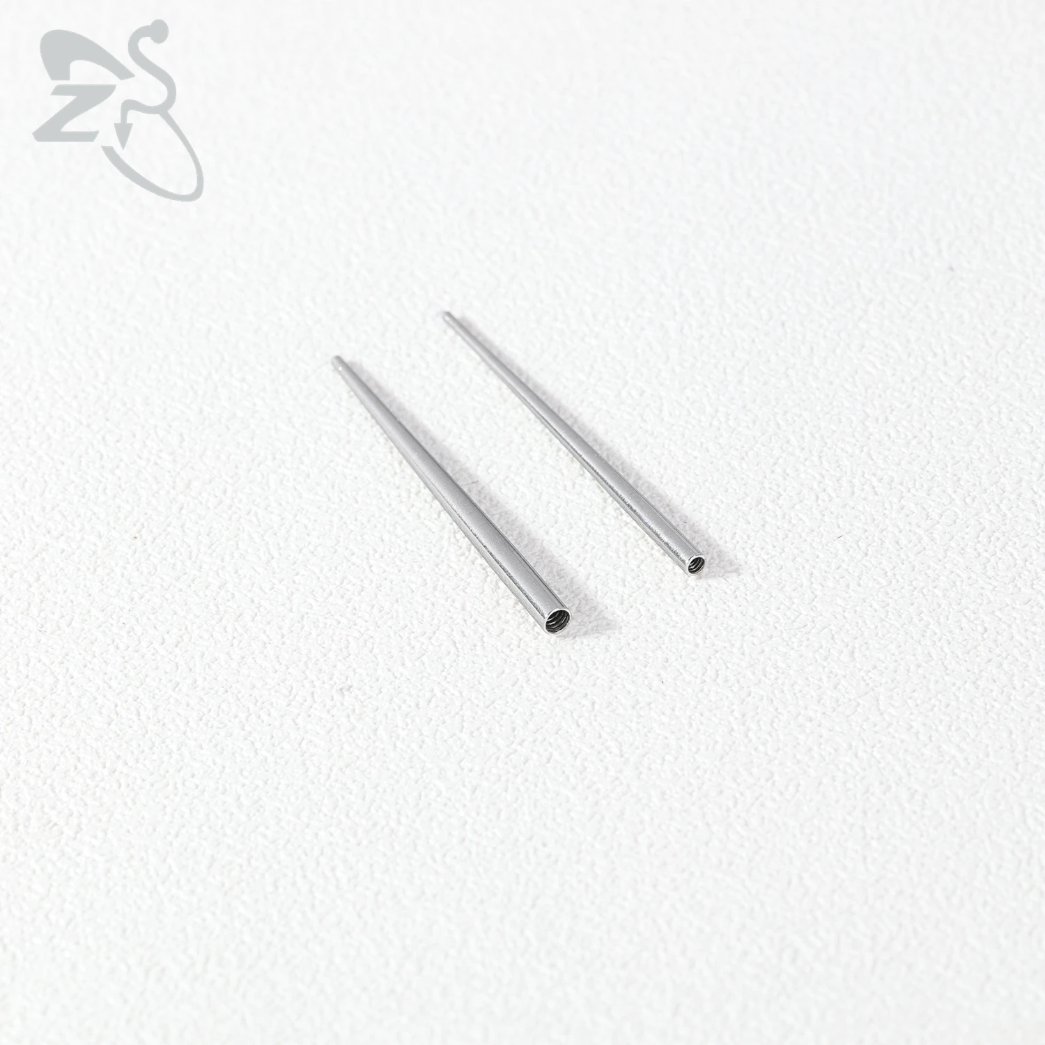 ZS 1 PC 14G/16G/18G/20G Stainless Steel Piercing Men Taper Puncture Insertion Pin Internal Thread Threadless Piercings Tool Kits