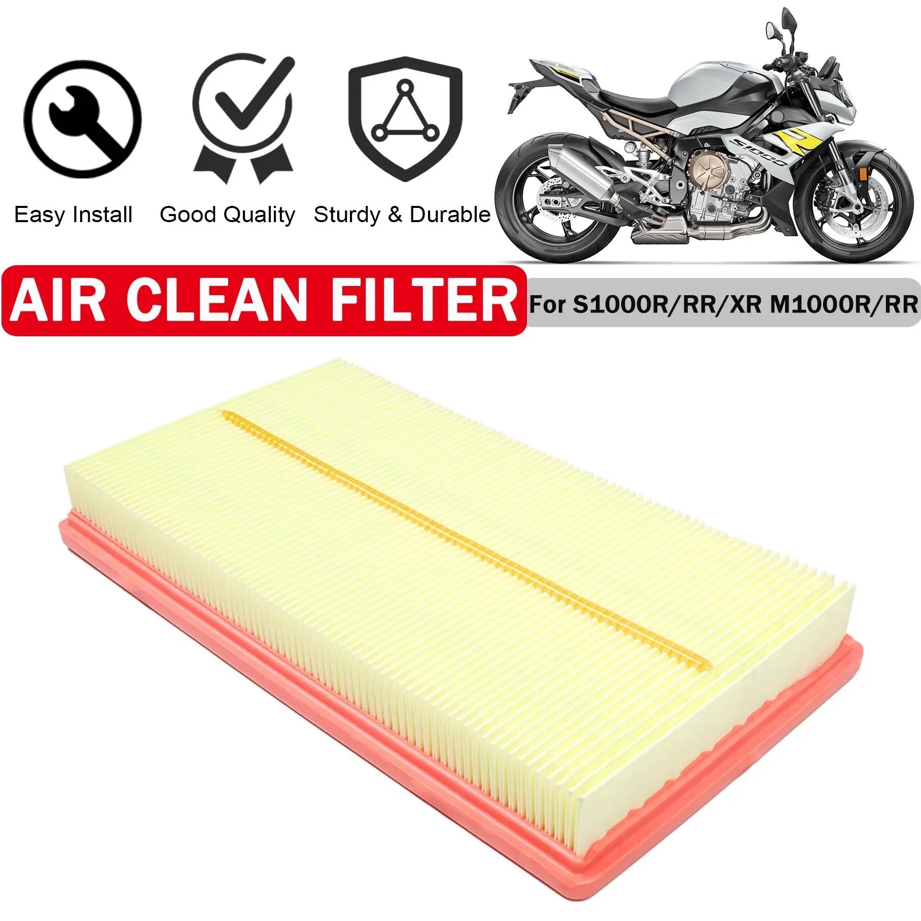 Motorcycle Intake Engine Air Filter Element For BMW S 1000 S1000 R RR XR M1000 M 1000 R RR 2023 2024 Cleaner Air Purification